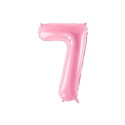 Fóliový balón 7 slabo ružový