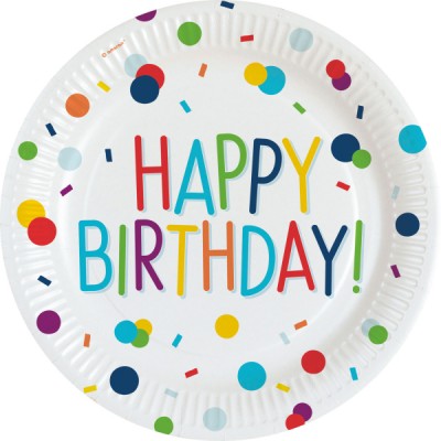 Taniere ECO konfetové Happy B-Day
