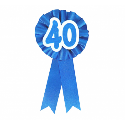 Narodeninový odznak 40 modrý