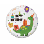 Fóliový balón dinosaur Happy B-Day