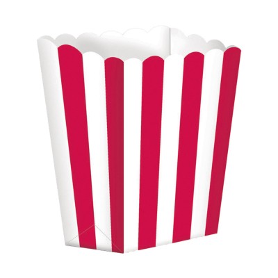 Box na popcorn červené pásiky