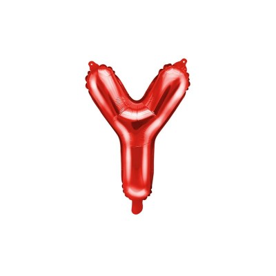 Fóliový balón Y červený