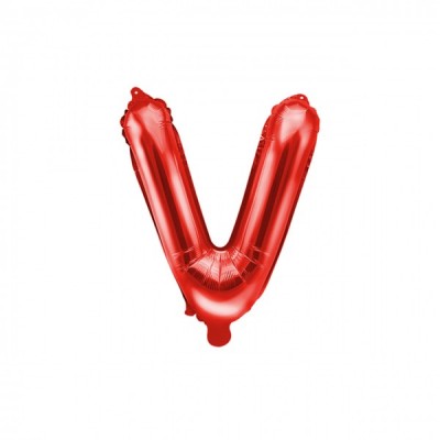 Fóliový balón V červený