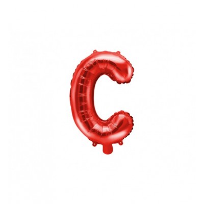 Fóliový balón C červený