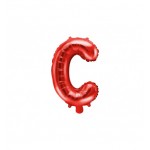 Fóliový balón C červený
