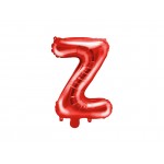Fóliový balón Z červený