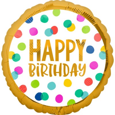 Fóliový balón Happy Birthday