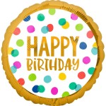 Fóliový balón Happy Birthday