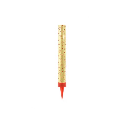 Tortová fontánka zlatá s hviezdami 12 cm