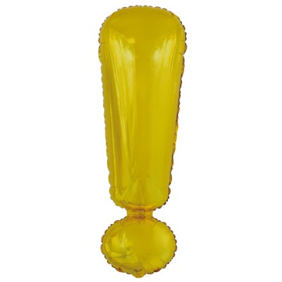 Fóliový balón výkričník zlatý