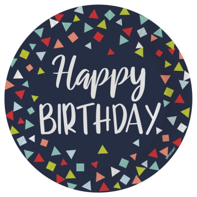 ECO taniere Happy Birthday farebné konfety