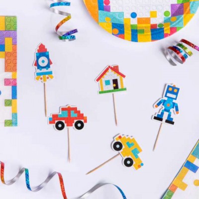 Zapichovacia ozdoba na tortu Lego Party
