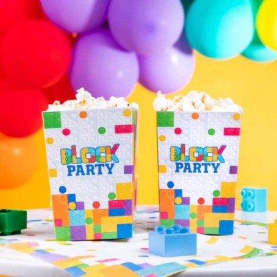 Box na popcorn Lego párty