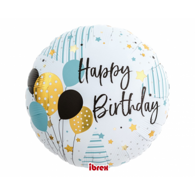 Fóliový balón Happy Birthday Balóniky
