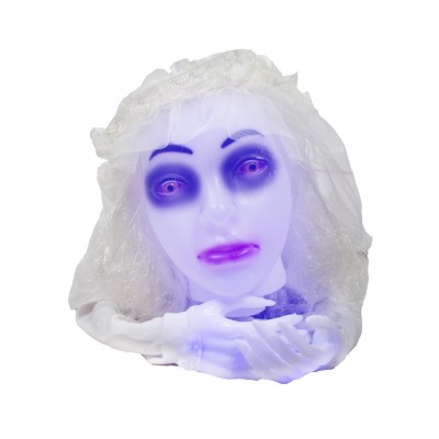 Halloween dekorácia plaziace dievča s osvetlením, zvukom a pohybom