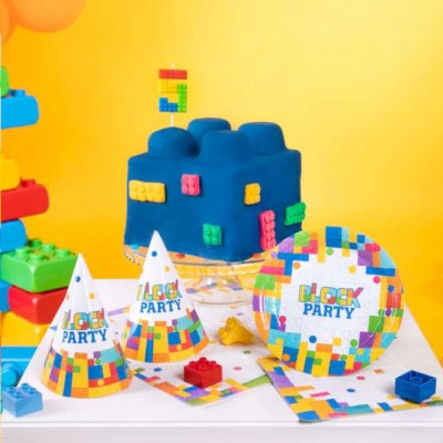 Párty klobúčiky Lego párty