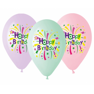 Latexové balóny Happy Birthday