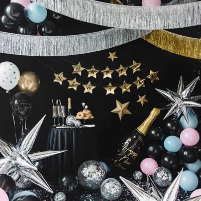 Banner Happy New Year zlaté hviezdy