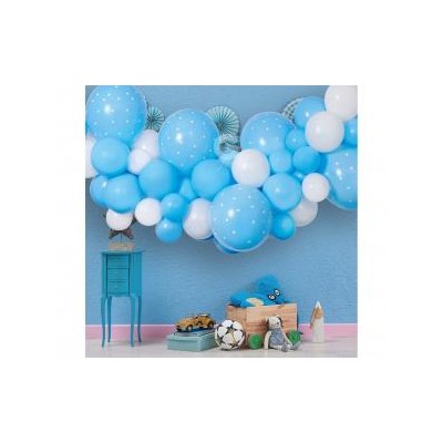 Balónová dekoračná sada Baby blue
