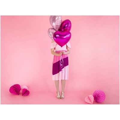 Fóliový balón srdce ružové magenta