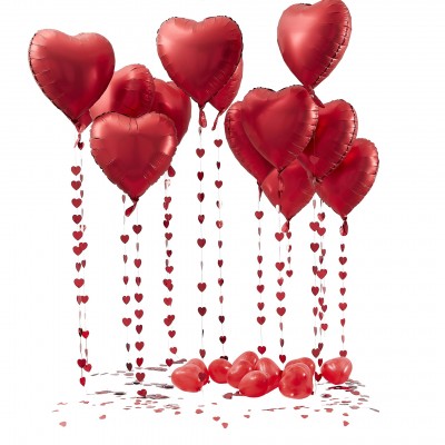 Balónová dekoračná sada Valentín